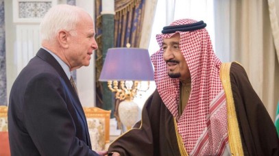 Sen. McCain with Saudi King Salman on Tuesday